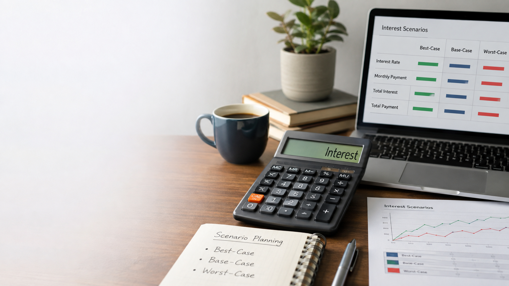 How to Use a Interest Calculator for Best-Case, Base-Case, and Worst-Case Planning