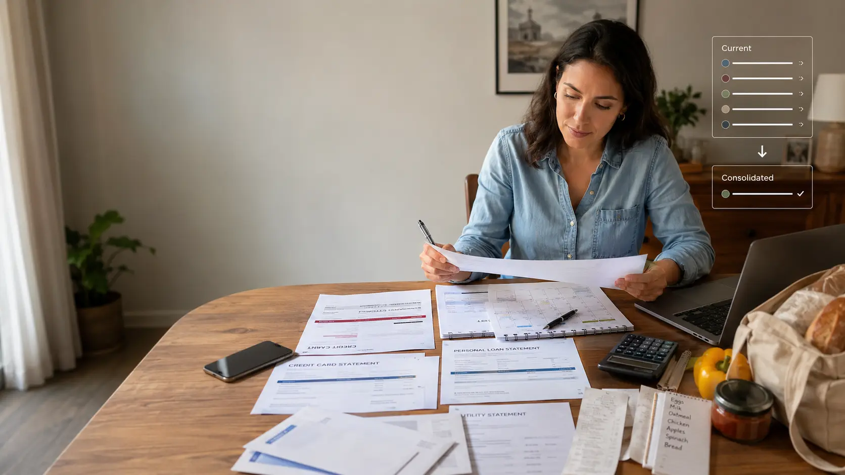 Testing whether consolidation simplifies the household budget: A Practical Debt Consolidation Scenario for a U.S. household planner