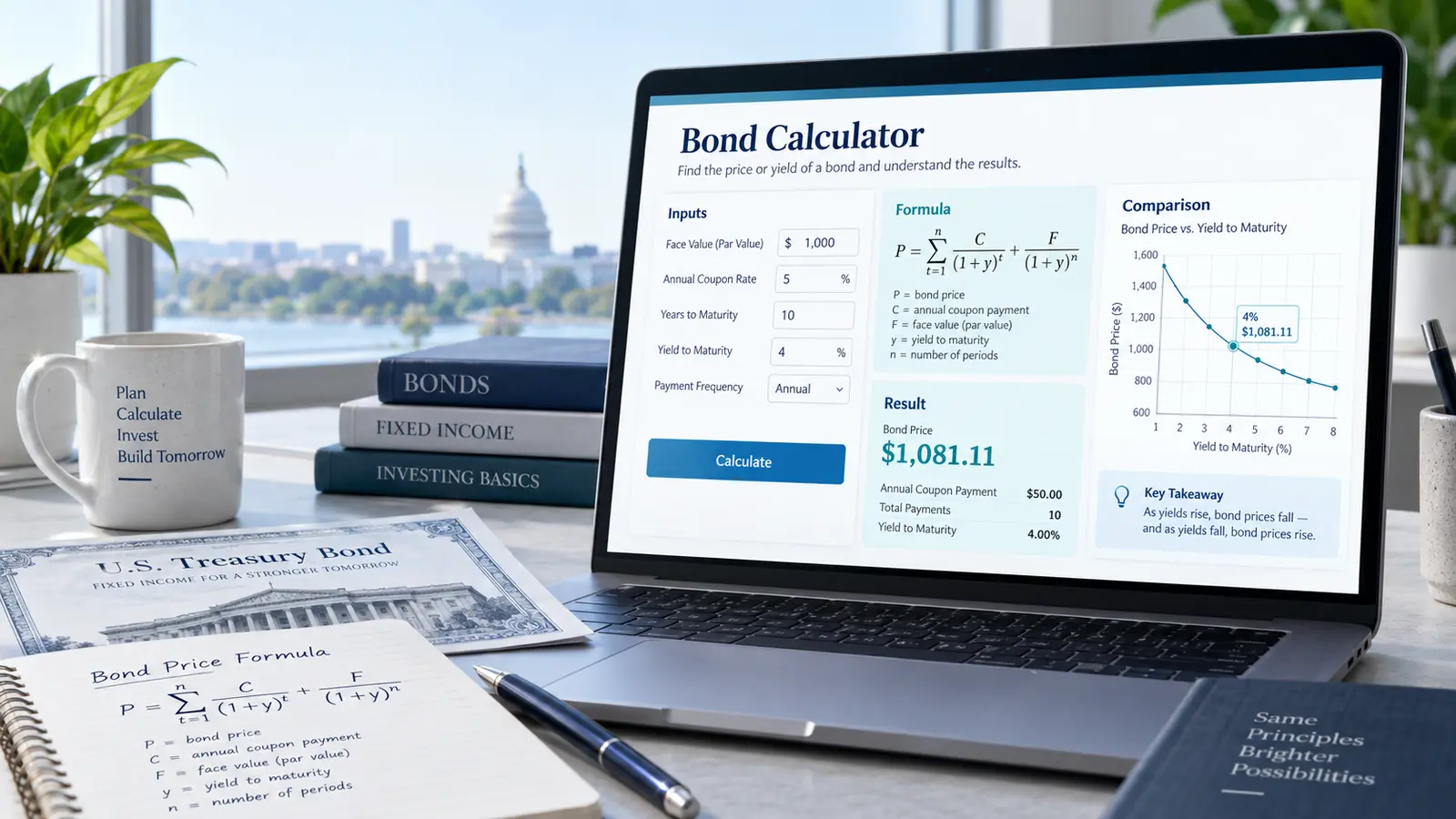 Bond Calculator Guide: Inputs, Formula and Result Interpretation