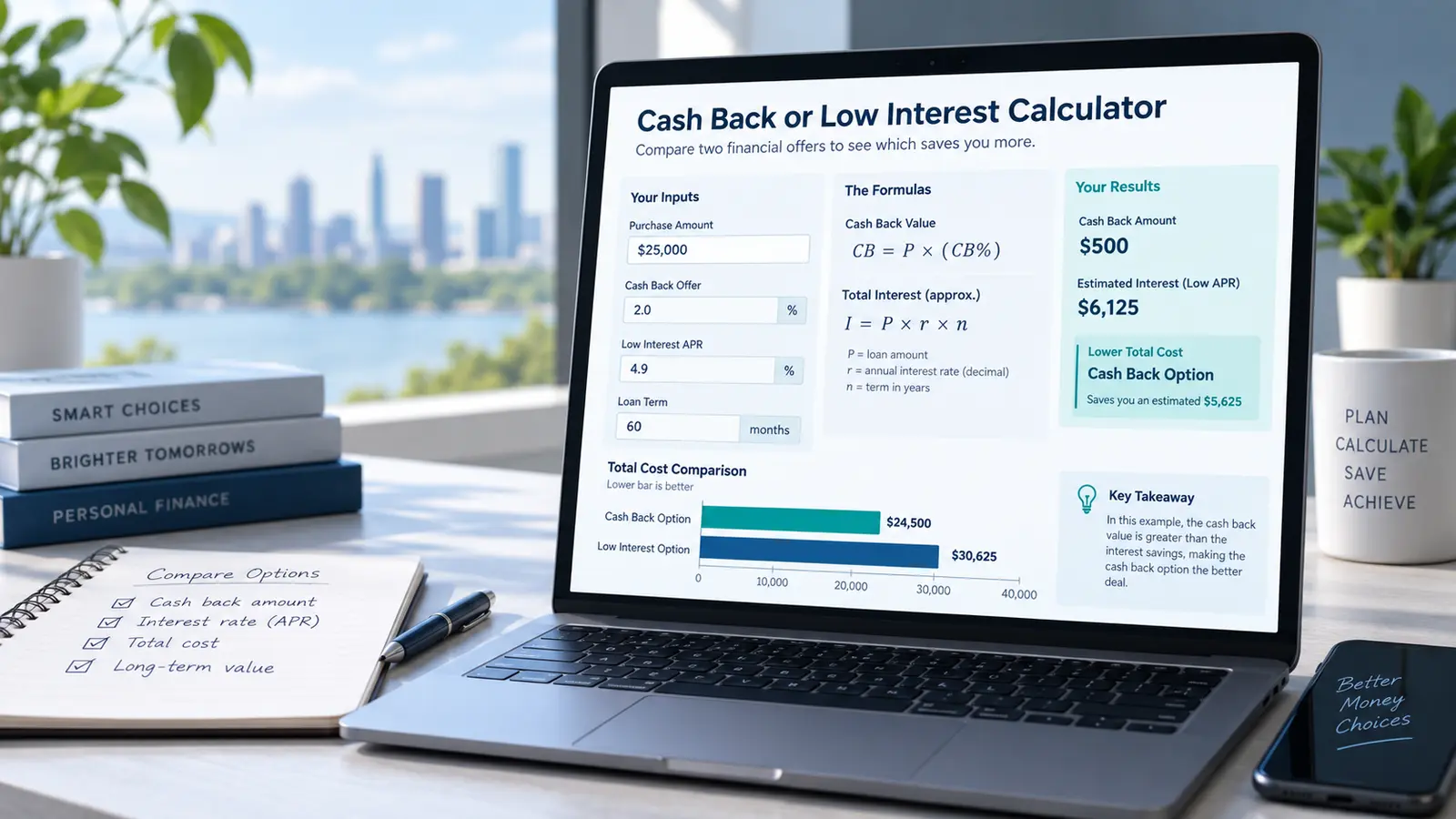 Cash Back or Low Interest Explained: Formula, Worked Example and Common Mistakes