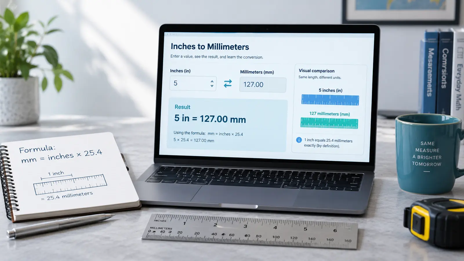 Inches to Millimeters Explained: Formula, Worked Example and Common Mistakes