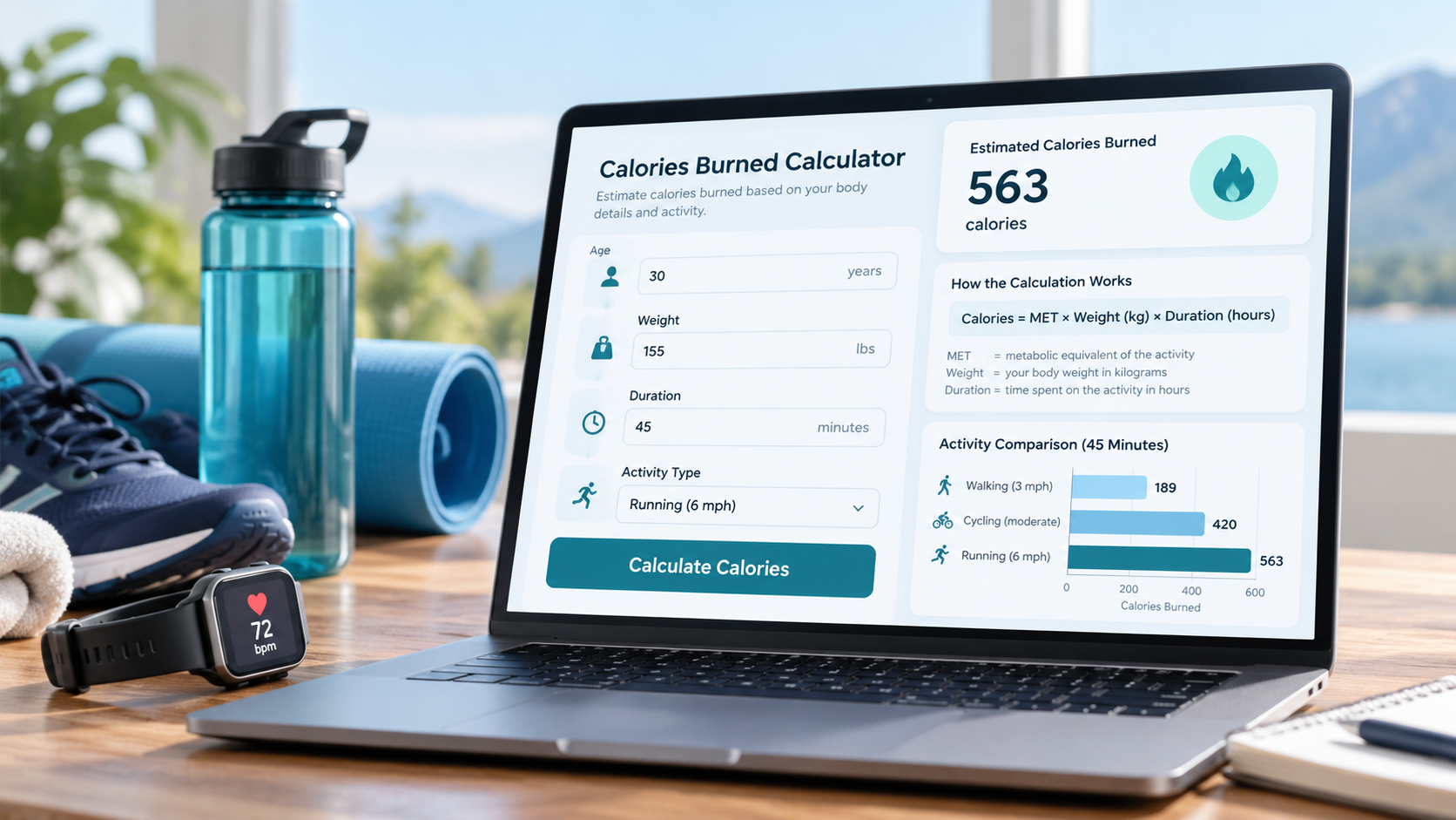 Calories Burned Calculator Guide: Inputs, Formula and Result Interpretation